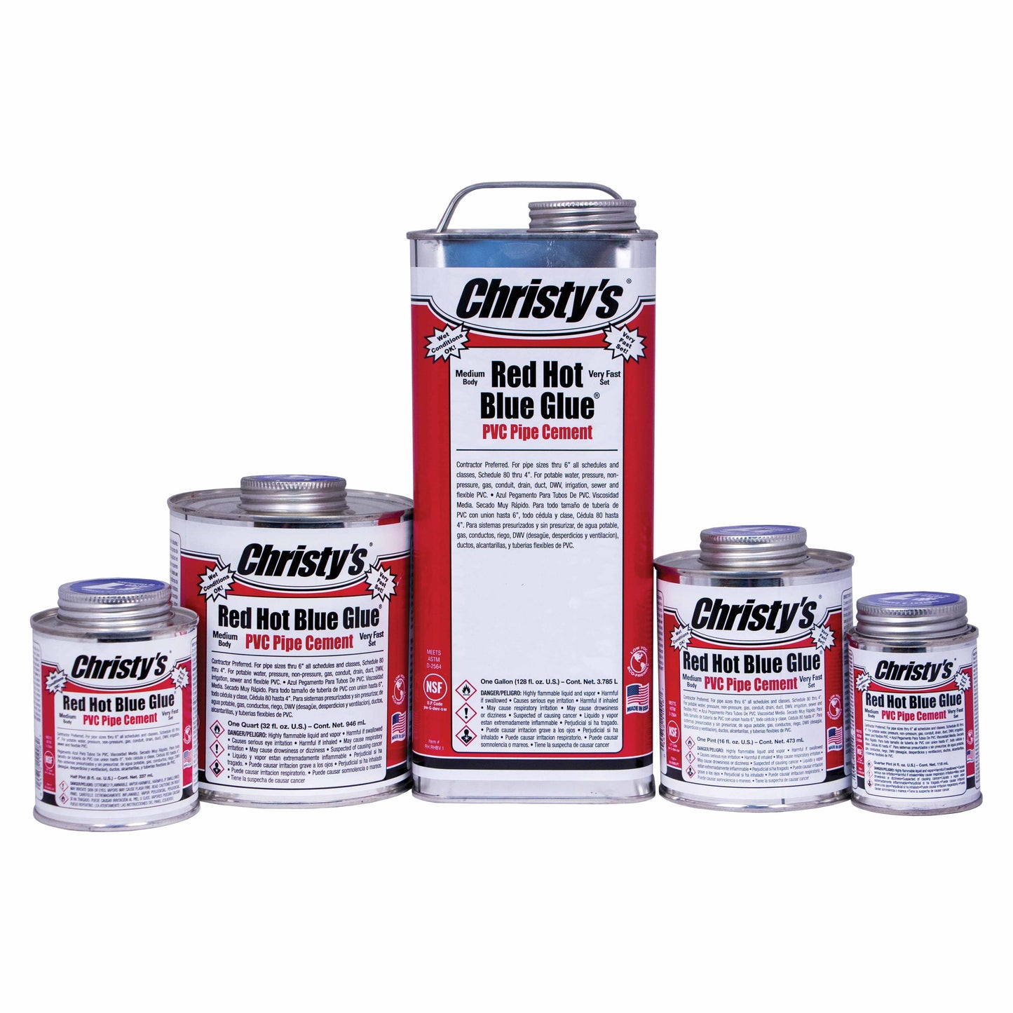 T Christy Enterprises PVC Cement, 1 pt Can Low VOC