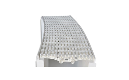 Daldorado Parallel Radius Grate 12" White - DPAR-12-WT