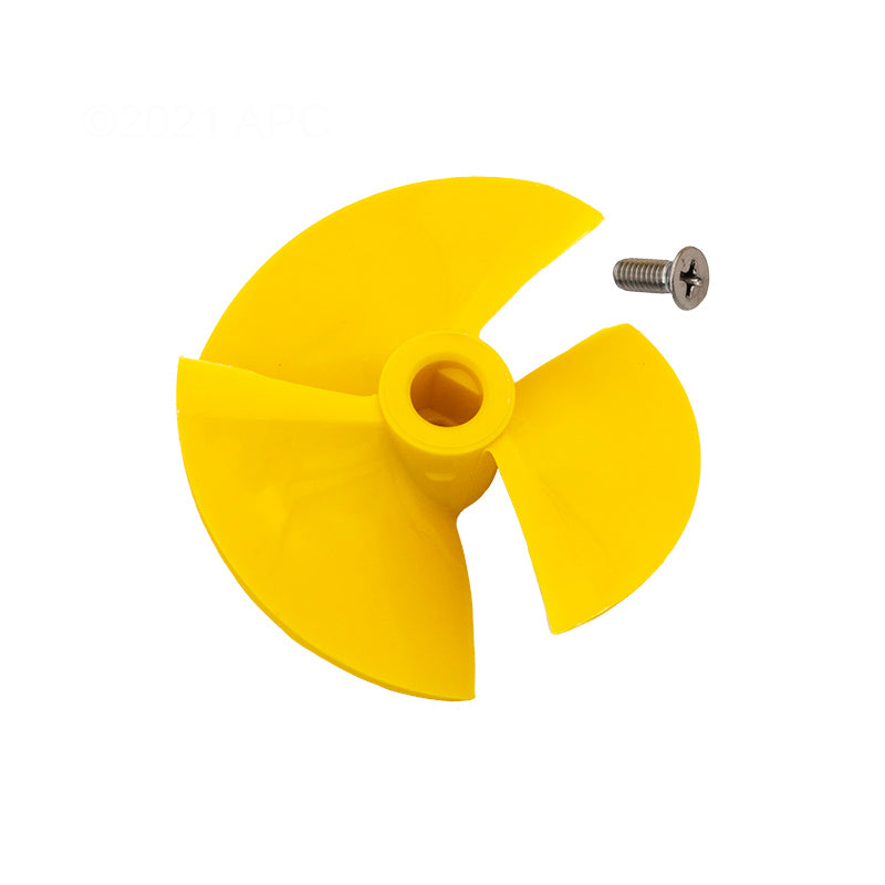 Maytronics Dolphin Yellow Impeller w/ Screw - 9995269-R1