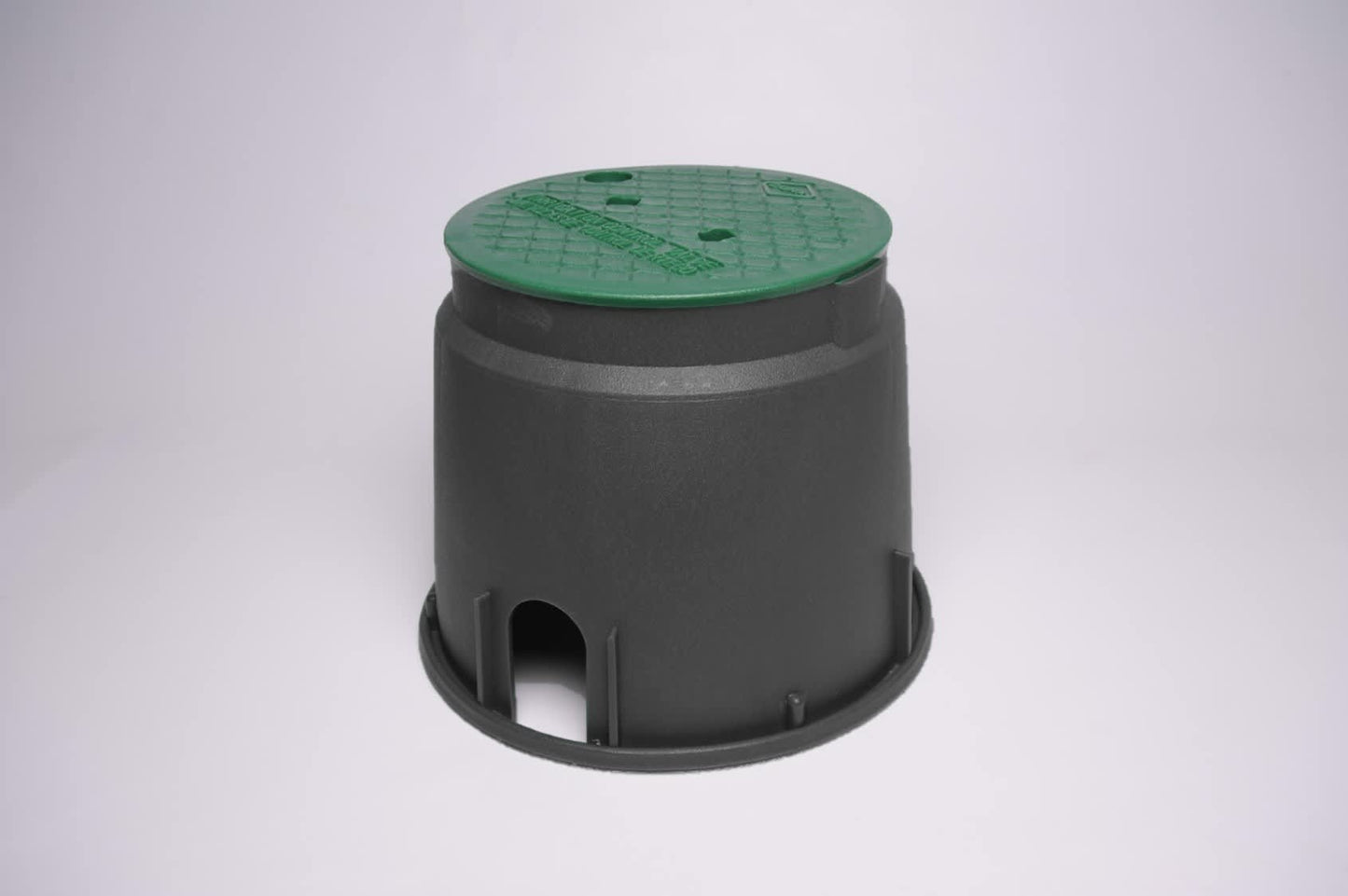 Dura Round Valve Box Black Box/Green Lid 10" | 100