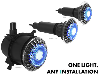 Spa Electrics Atom Series White LED LIght Kit w/100ft Cable A3VL12L3CW4