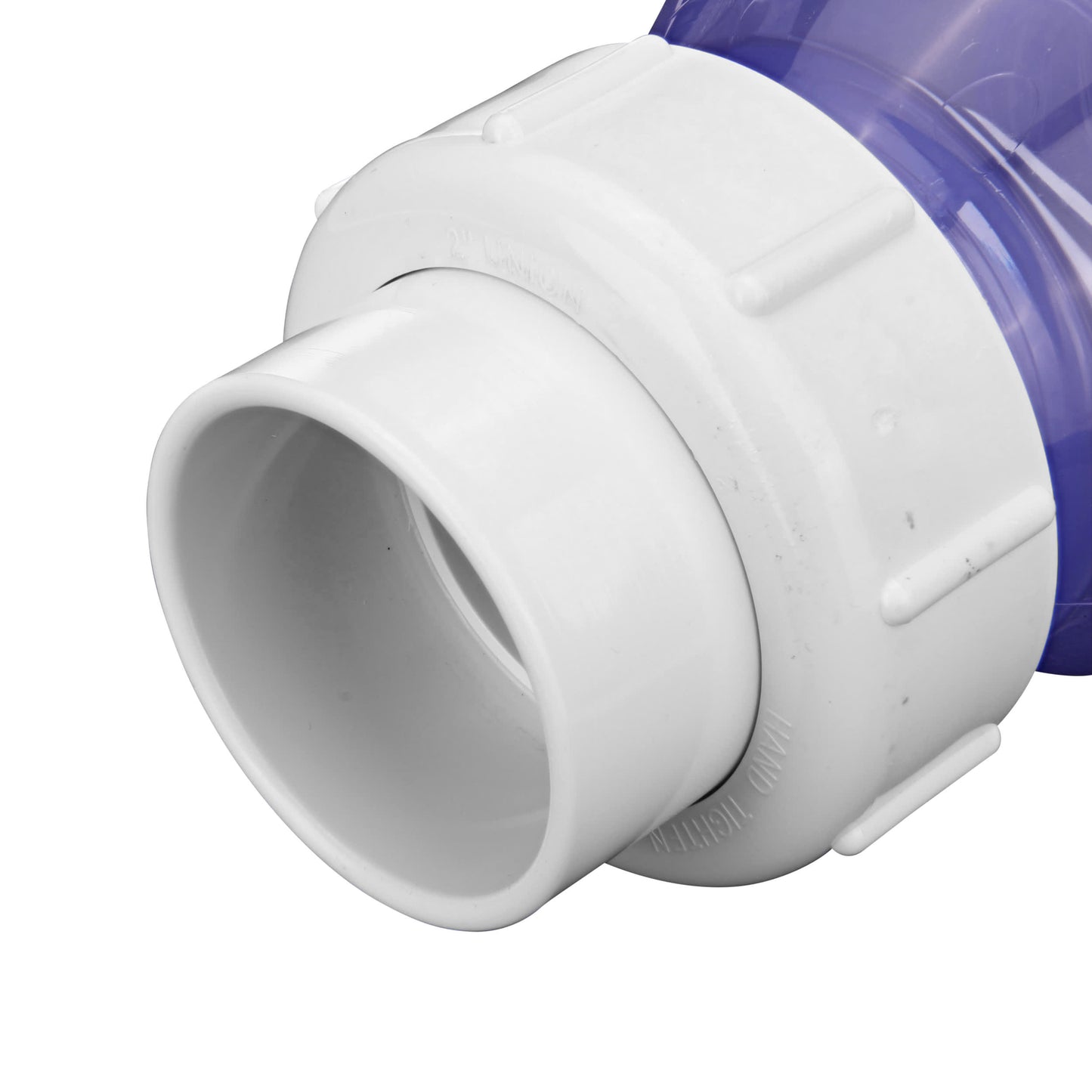 Swing Check Valve, 2" Slip Clear PVC 125 psi 1700 Series True Union Low-Profile with Flow Control