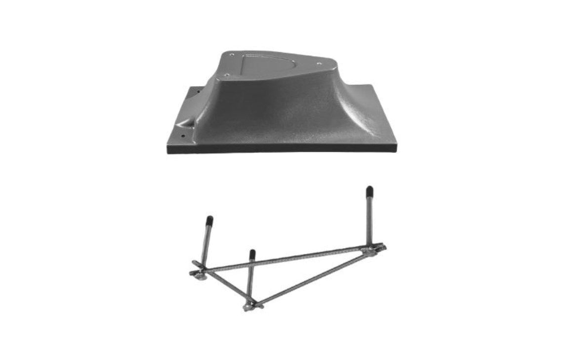 Global Pool Products GPP 3 Bolt Base F/6' Board Gray W/Jig - GPP-DB-3B6-G