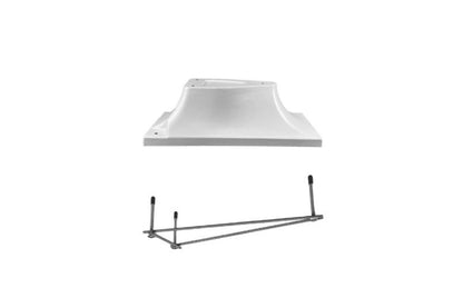 Global Pool Products 3 Bolt Base For 8' Board White W/ Jig - GPP-DB-3B8-W
