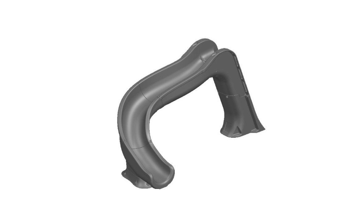 Global Sidewinder Slide Left, Gray - GPPSSW-GREY-L