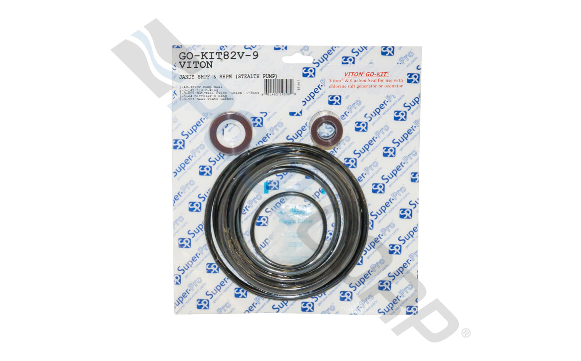 Super-Pro GOKIT82V-9 Viton Jandy SHP Pump Seal Kit