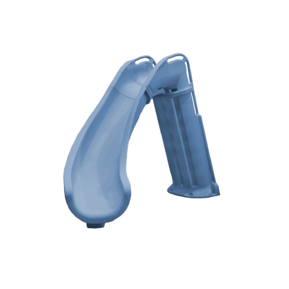 Global Pool Products GPP Bad Axe X6 Pool Slide Blue Quartz, Left, 6' x 7'9" - GPPS-BAX6-BQ-L