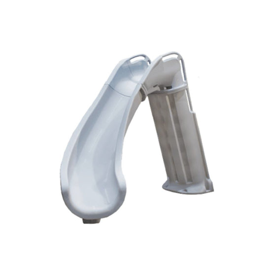 Global Pool Products GPP Bad Axe X6 Pool Slide Silver Quartz, Left, 6' x 7'9" - GPPS-BAX6-SQ-L