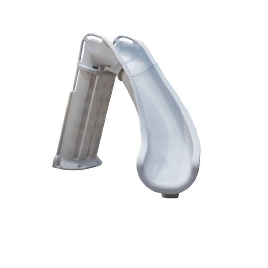 Global Pool Products GPP Bad Axe X6 Pool Slide Silver Quartz, Right, 6' x 7'9" - GPPS-BAX6-SQ-R
