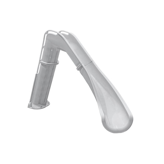 Global Pool Products GPP Bad Axe X7 Pool Slide Silver Quartz, Right, 7'4" x 9'2" - GPPS-BAX7-SQ-R