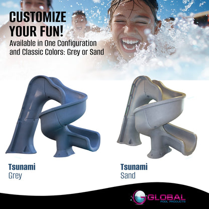 Global Pool Products Sand 360^ Tsunami Slide - GPPSTS-SAND