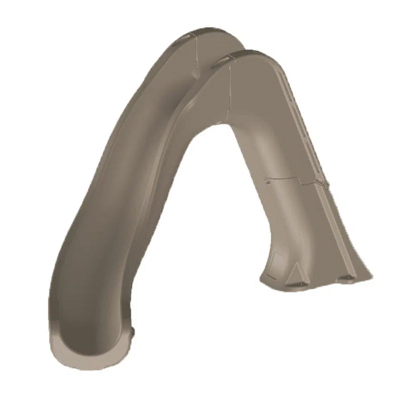 Global Tidal Wave Slide Left Turn Gray - GPPSTW-GREY-L