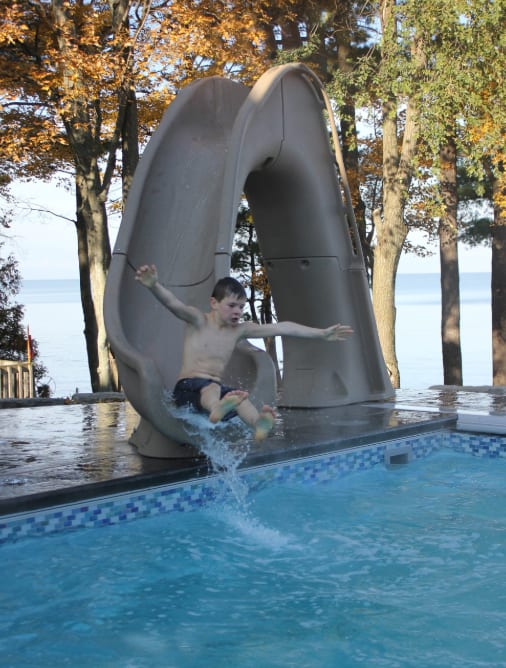 Global Tidal Wave Slide Left Turn Sand | GPPSTW-SAND-L
