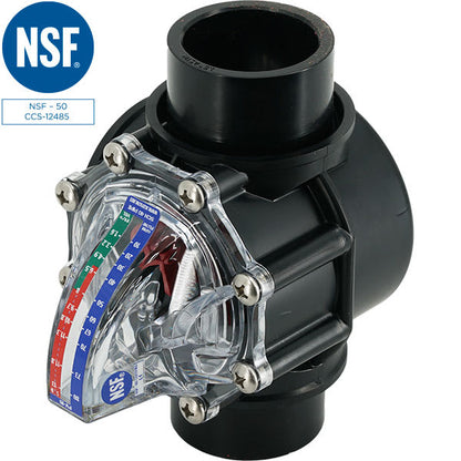 FlowVis Flow Meter, 1.5" Sch 40 PVC | FV-15