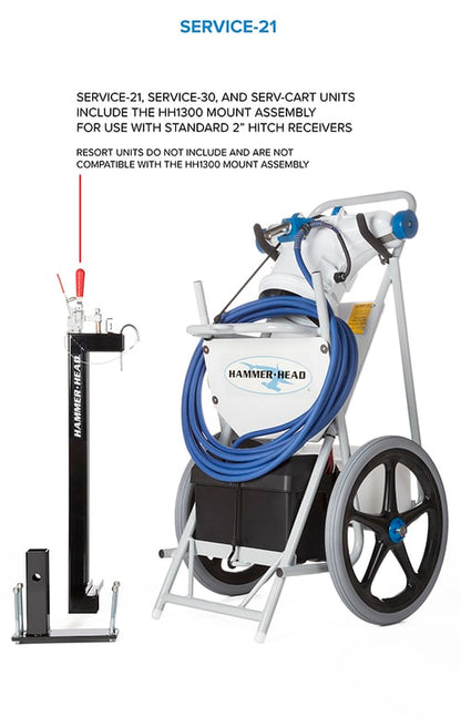 Hammerhead 21" Head W/Cart & Truck Mnt | SERVICE-21