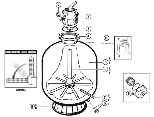 Hayward Pro Series W3S270T2 parts diagram