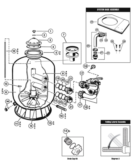 Hayward Pro Series W3S310S parts diagram