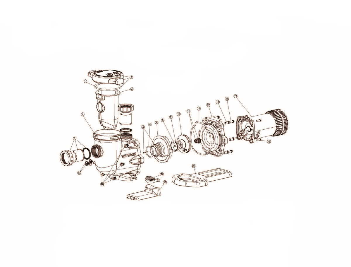 Hayward TriStar XE 1.85 Total HP (Expert Line) W3SP3210X15XE parts diagram