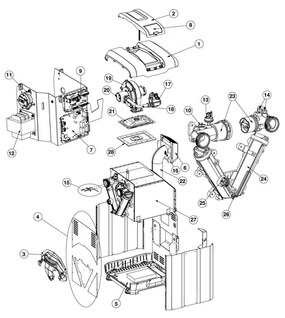 Hayward Universal HC Series NG/LP Dual-Fuel Low NOx Heater 275K BTU HDF275 parts diagram