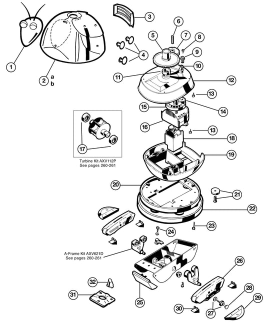 Hayward Aquabug W3500 parts diagram