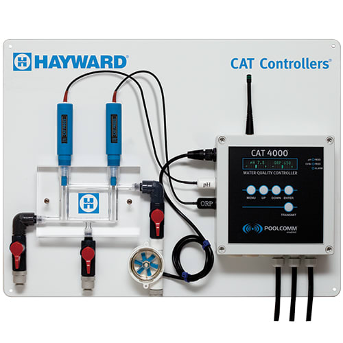 Hayward Controllers CAT 4000 Professional Package with WiFi Transceiver, PH/ORP Sensors, Wi-Fi & Cellular, Commercial Pool  | CATPP4000WIFI