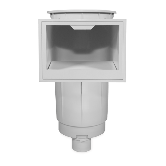 Hayward Skim Master Skimmer, 2" S x 2-1/2" SP w/Float Valve,Tan Cover, Over Flo Port, White, Concrete  | SP1072S210FVA