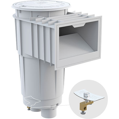 Hayward Skim Master Skimmer, 2" Threaded W/Over-Flo Port, White | Sp1072T2