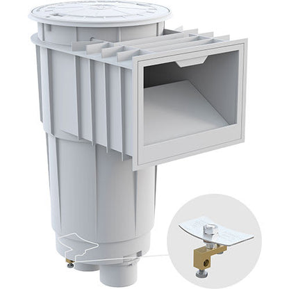 Hayward Skim Master Skimmer, 2" Threaded W/Over-Flo Port, White | Sp1072T2