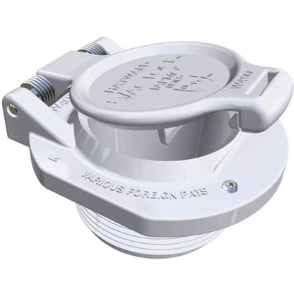 Hayward Large Hydrostream Insider Fitting, 1-1/2" Slip, 1" Eye Opening, White | SP1422E