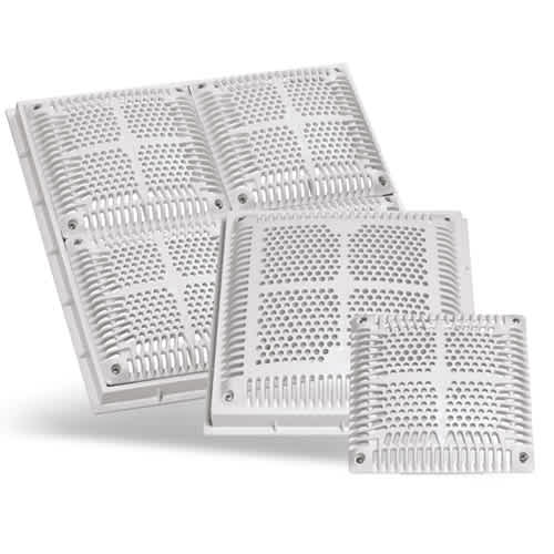 Hayward 12" x 12" High Flow Grate w/ Inner Frame | WGX1032BHF2