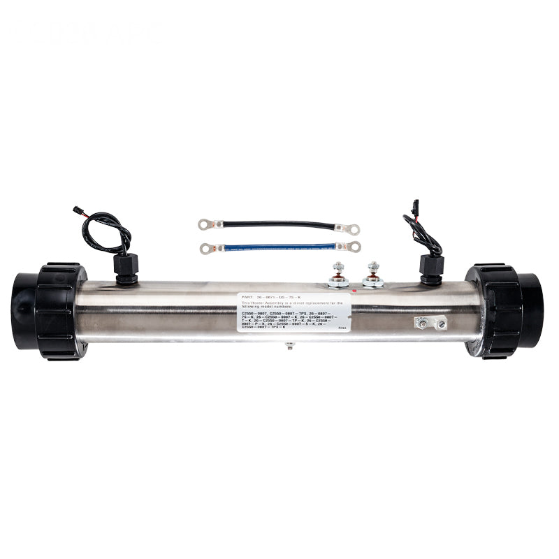 Hydro-Quip Generic VS Heater Assembly W/M7 Snsrs 5.5KW Incoloy - 26-0071-DS-7S-K