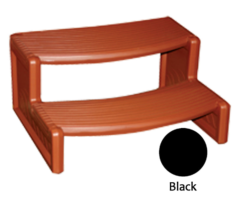 Confer Plastics Handi-Step Spa Steps, Black - HS2-BLK