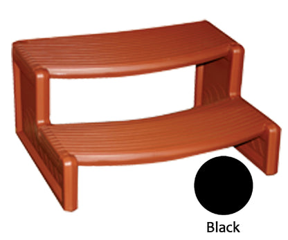 Confer Plastics Handi-Step Spa Steps, Black - HS2-BLK