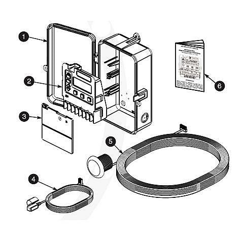 Intermatic P153 24-Hour 3-Circuit Electronic Time Control with Freeze Protection Probe PE153F parts diagram