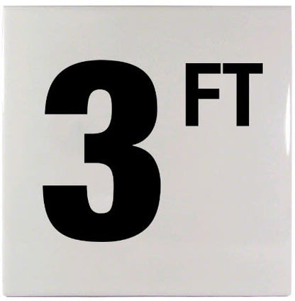 Inlays 3 Ft  Smooth Marker Tile , 3FT SM | C610030