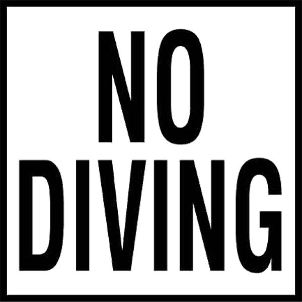 Inlays No Diving Words (1 Tile) Depth | C621501