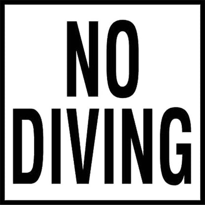 Inlays No Diving Words (1 Tile) Depth | C621501