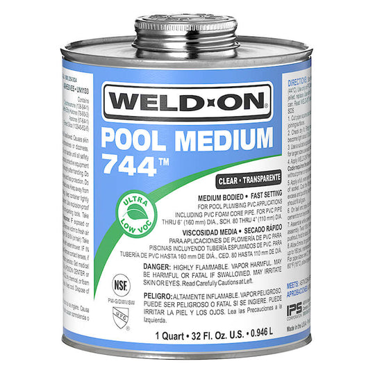 Weld-On 744 Pool Medium, Pint | IPS744P