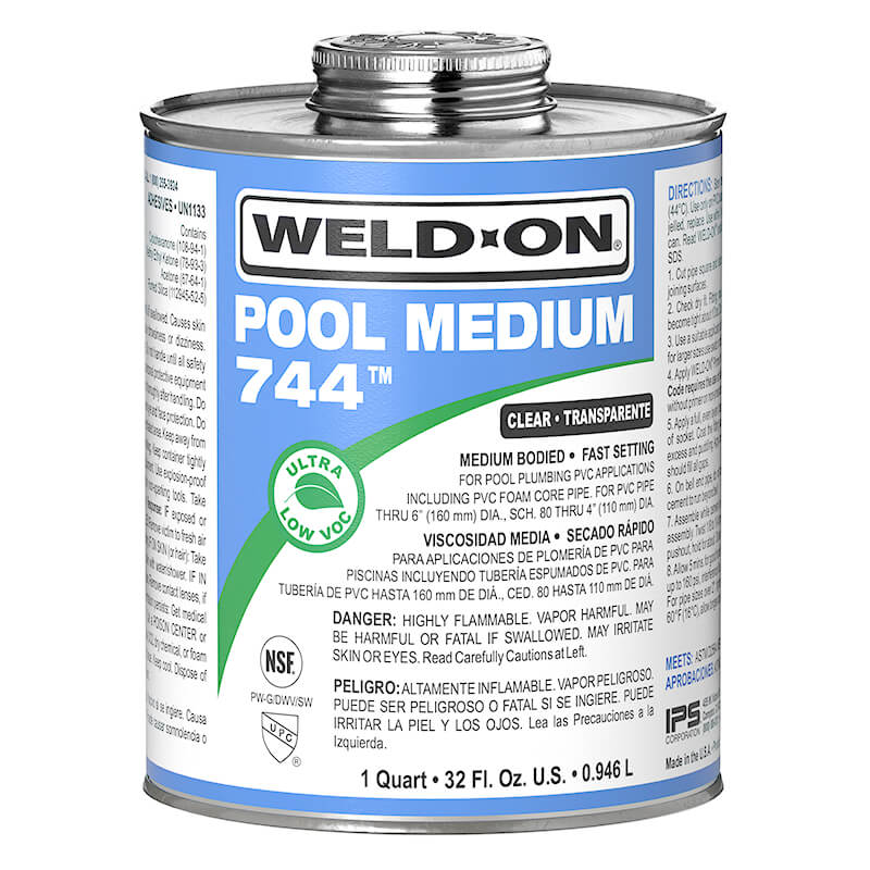 IPS 744 Glue Medium Clear Quart | 13555