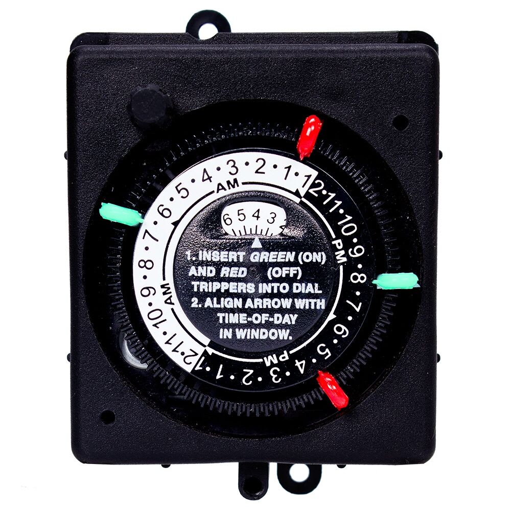 Intermatic Panel Mount Timer with Override 220V 24HR Spst - PB914N84