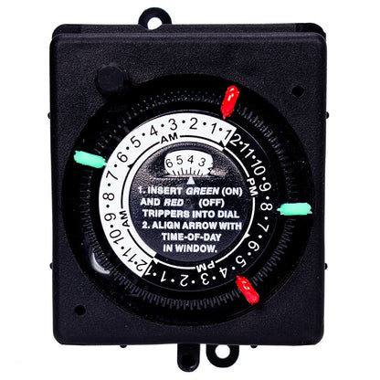 Intermatic Panel Mount Timer with Override 220V 24HR Spst - PB914N84