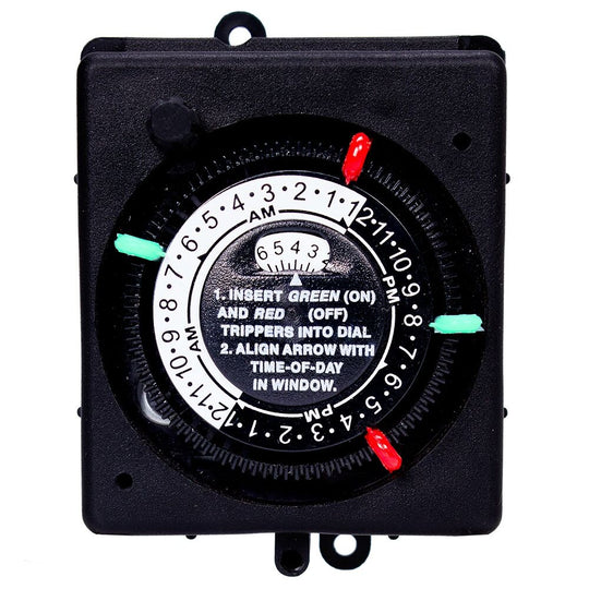 Intermatic Panel Mount Timer with Override 220V 24HR Spst - PB914N84