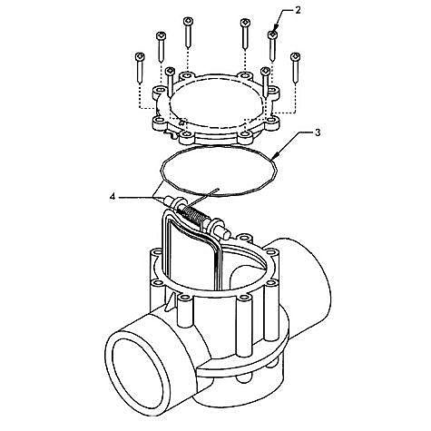 Jandy 2"-2 1/2" 180 Degree Check Valve 7305 parts diagram