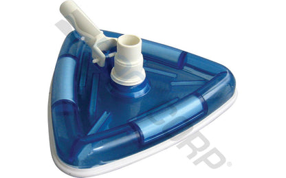 PoolStyle K052CB/SCP1 Deluxe Series Clear Triangular Weighted VL Vac Head with Swivel