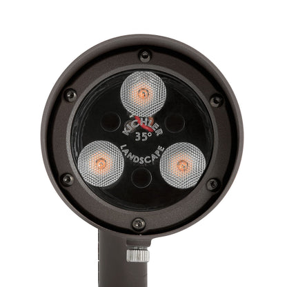 2.5 W 3000K Integrated LED Textured Architectural Bronze Aluminum 35 Degrees Beam Flood Light | KIC16151AZT30