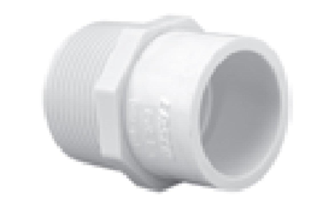 Westlake Pipe & Fittings Adapter, 2 x 1-1/2" MPT x Slip PVC Schedule 40 - 436251