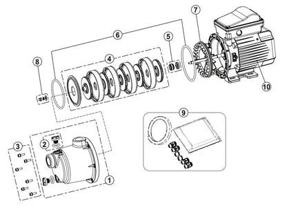 Pentair HydroBoost Booster Pump 360526 parts diagram