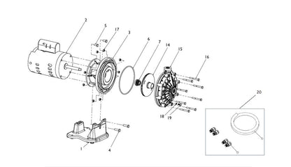 Pentair Booster Pump 3/4HP EC-LA01N parts diagram