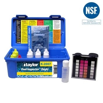 Taylor Pool Inspector Kit F/ Chlorine/Bromine Ph Cya (Dpd–High Range), 3/4 oz Bottle - K-2007-6