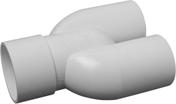 Blue Square In-Floor Misc. Y Pipe Fitting To Combine - 1145101